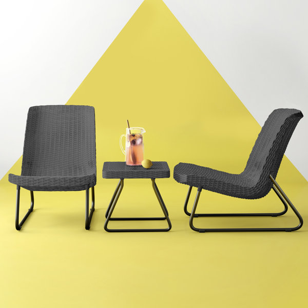 Hashtag Home Keter Patio Furniture Set 3 Pieces Rio & Reviews Wayfair